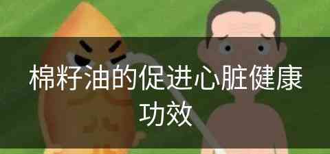 棉籽油的促进心脏健康功效(棉籽油的促进心脏健康功效是什么)